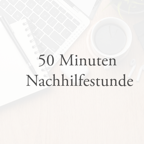 50 Minuten Nachhilfestunde