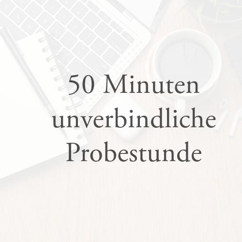 50 Minuten unverbindliche Probestunde